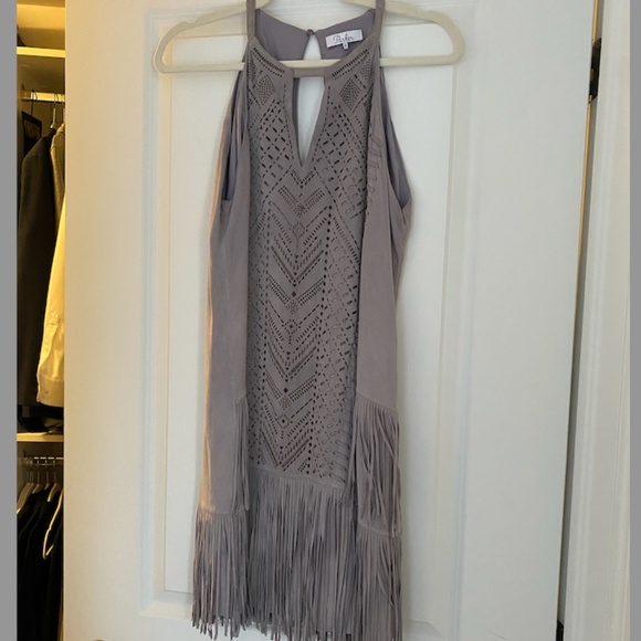 Parker Suede Fringe Dress - Picture 1 of 1